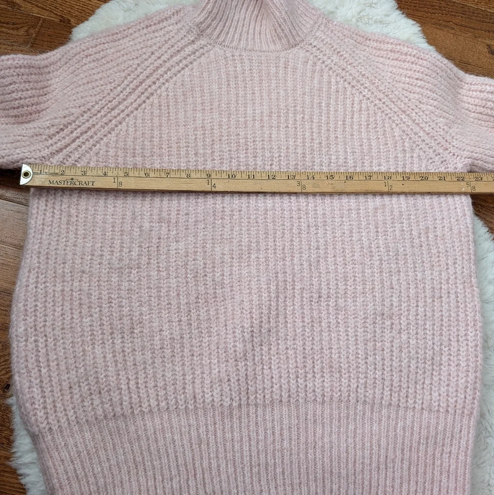 Zara Oversized Pink Turtleneck Knit Sweater Small - Picture 9 of 10